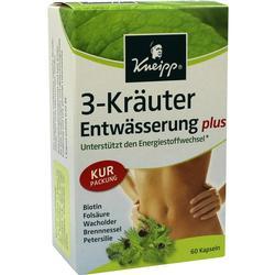 Verpackung mit Kräuterkapseln zur Entwässerung und Unterstützung des Energiestoffwechsels.