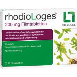 Packung mit pflanzlichen Tabletten zur Linderung von Stress und Müdigkeit.